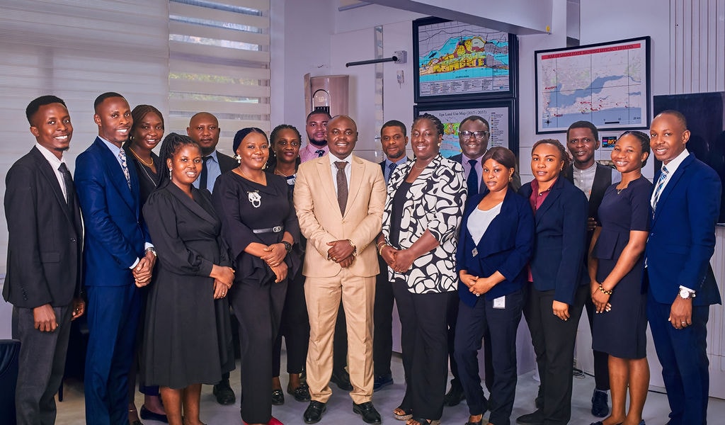 The Efficacy Development team together in the company office